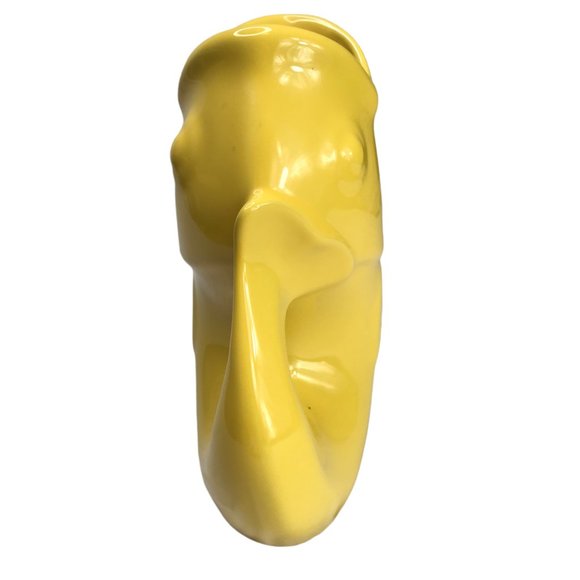 New NWT GURGLEPOT Yellow Fish.  Ceramic Makes noises when you pour liquid Large - Picture 6 of 8